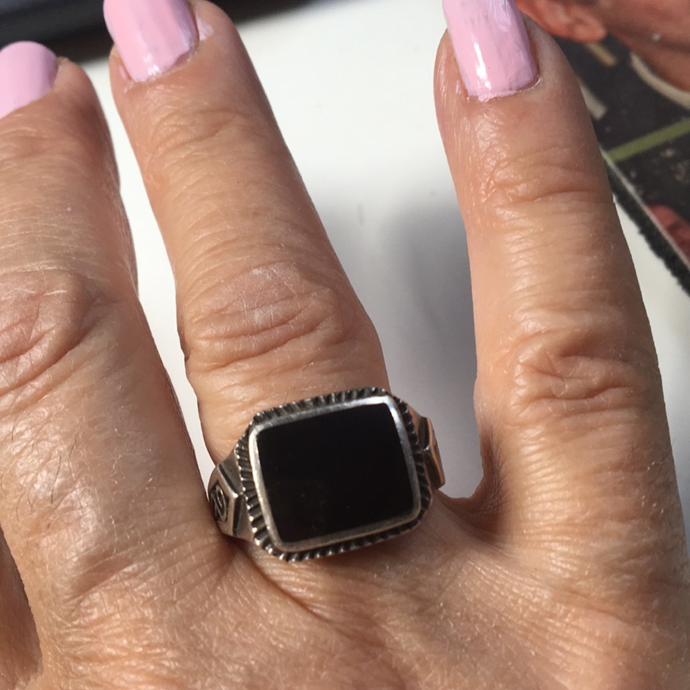 Stamped silver ring - Picture 4 of 5